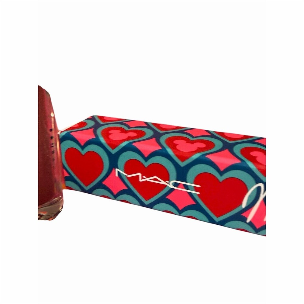 MAC x Disney Minnie Mouse Lipglass Lip Gloss in Dress Up Shimmer NIB - Picture 8 of 15